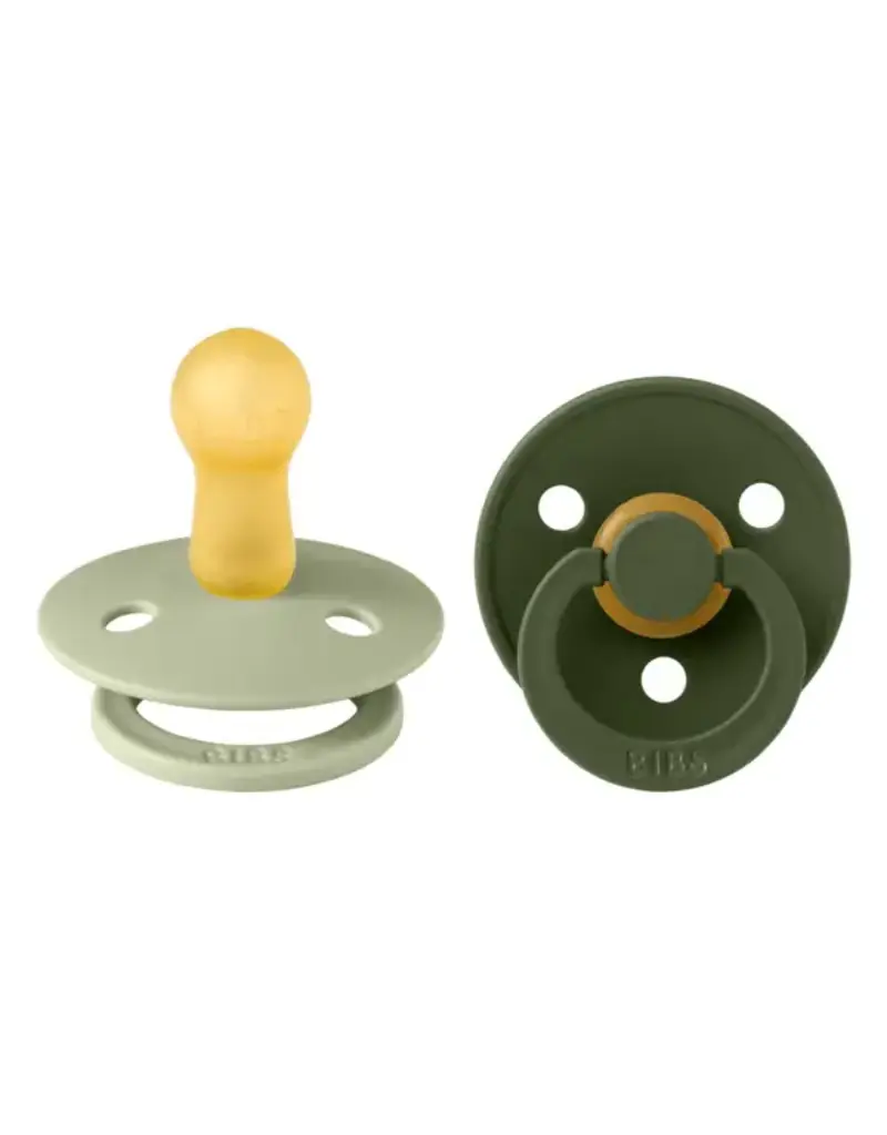 Bibs BIBS Pacifier 2pk 18-36m, Sage/Hunter Green