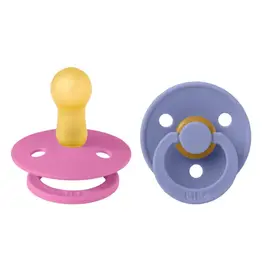Bibs BIBS Pacifier 2pk 6-18m, Bubblegum/Peri