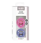 Bibs BIBS Pacifier 2pk 6-18m, Bubblegum/Peri