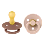 Bibs BIBS Pacifier 2pk 18-36m, Woodchuck/Blush