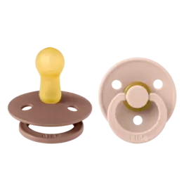 Bibs BIBS Pacifier 2pk 18-36m, Woodchuck/Blush