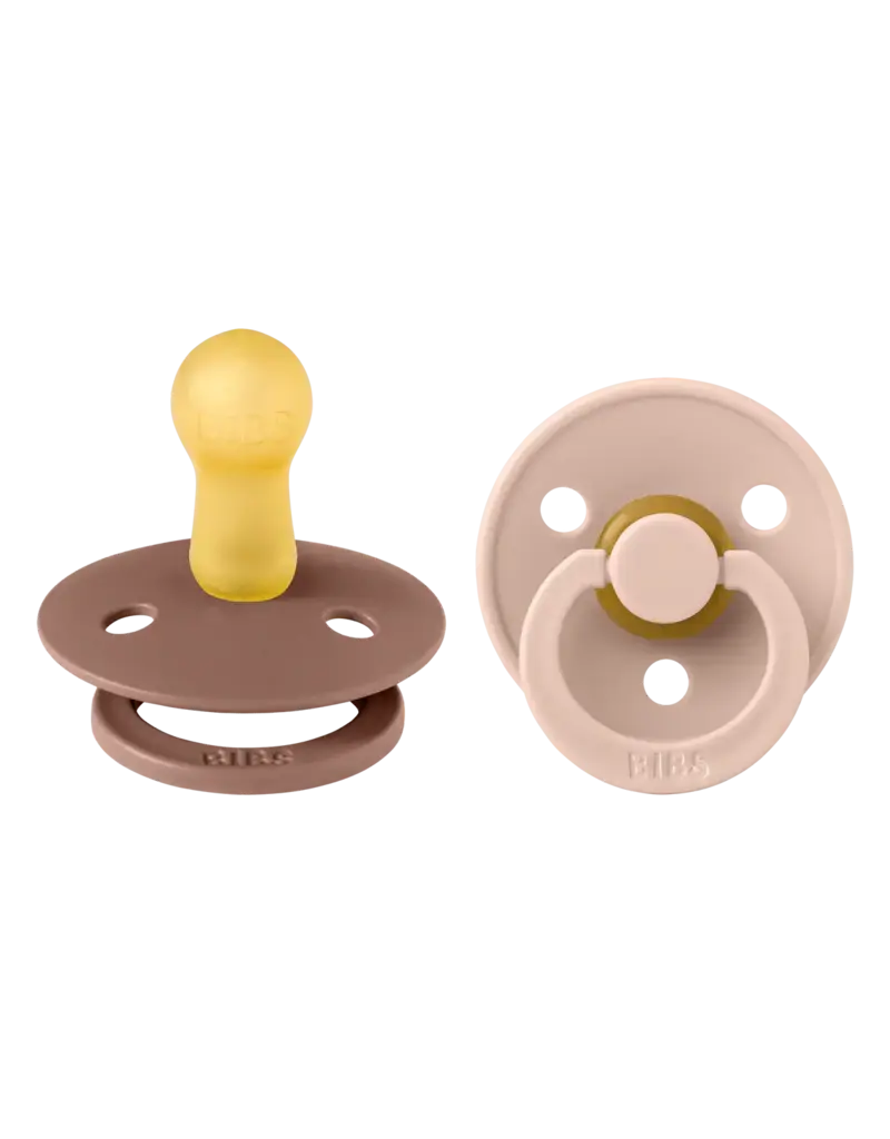 Bibs BIBS Pacifier 2pk 18-36m, Woodchuck/Blush