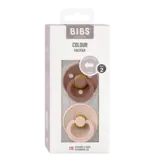 Bibs BIBS Pacifier 2pk 18-36m, Woodchuck/Blush