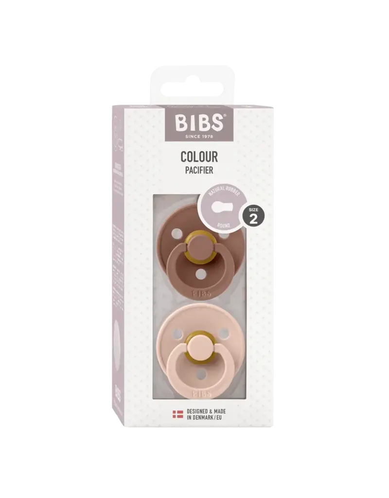 Bibs BIBS Pacifier 2pk 18-36m, Woodchuck/Blush