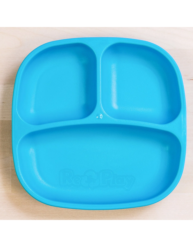 Re-Play Divided Plate - Sky Blue