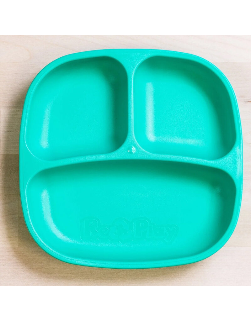 Re-Play Divided Plate - Aqua