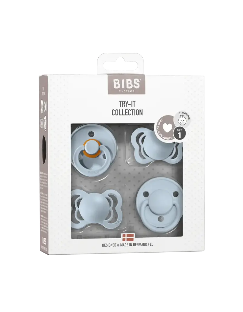 Bibs Try-It Pacifier Collection: Baby Blue