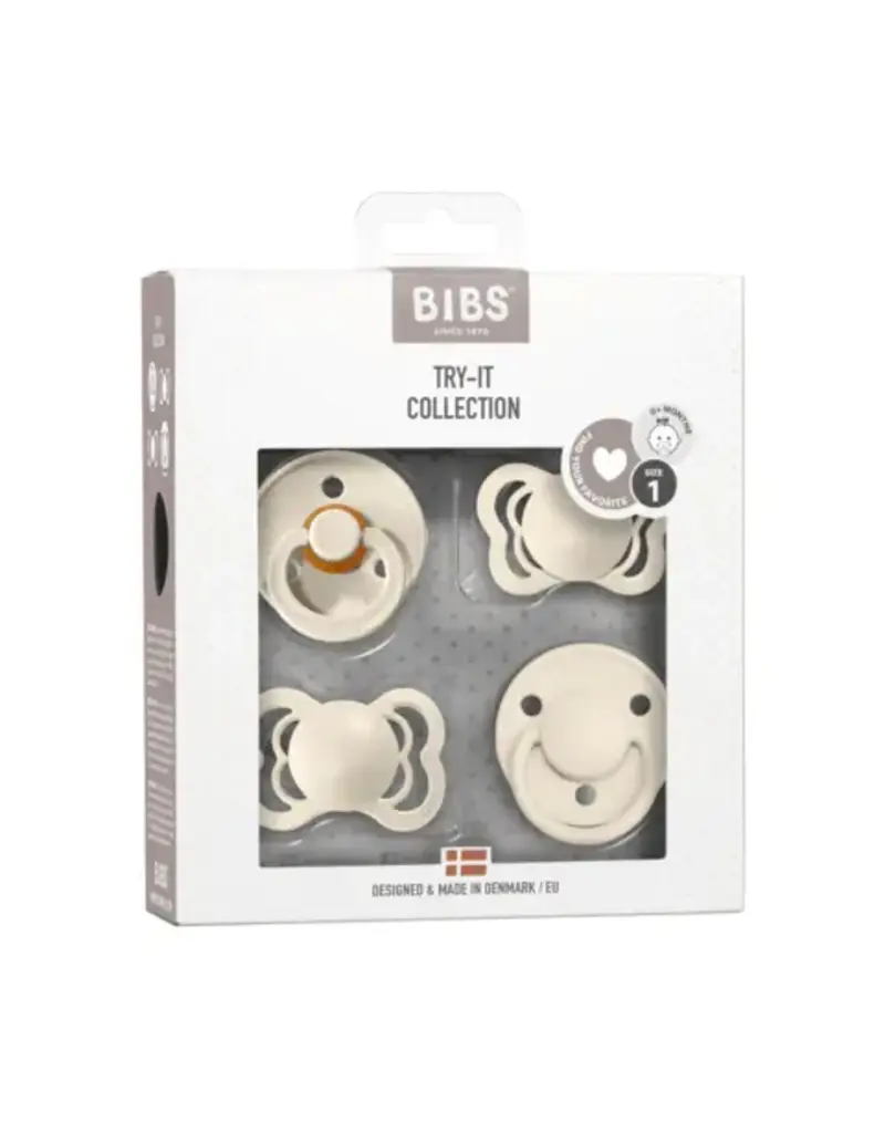 Bibs Try-It Pacifier Collection: Ivory