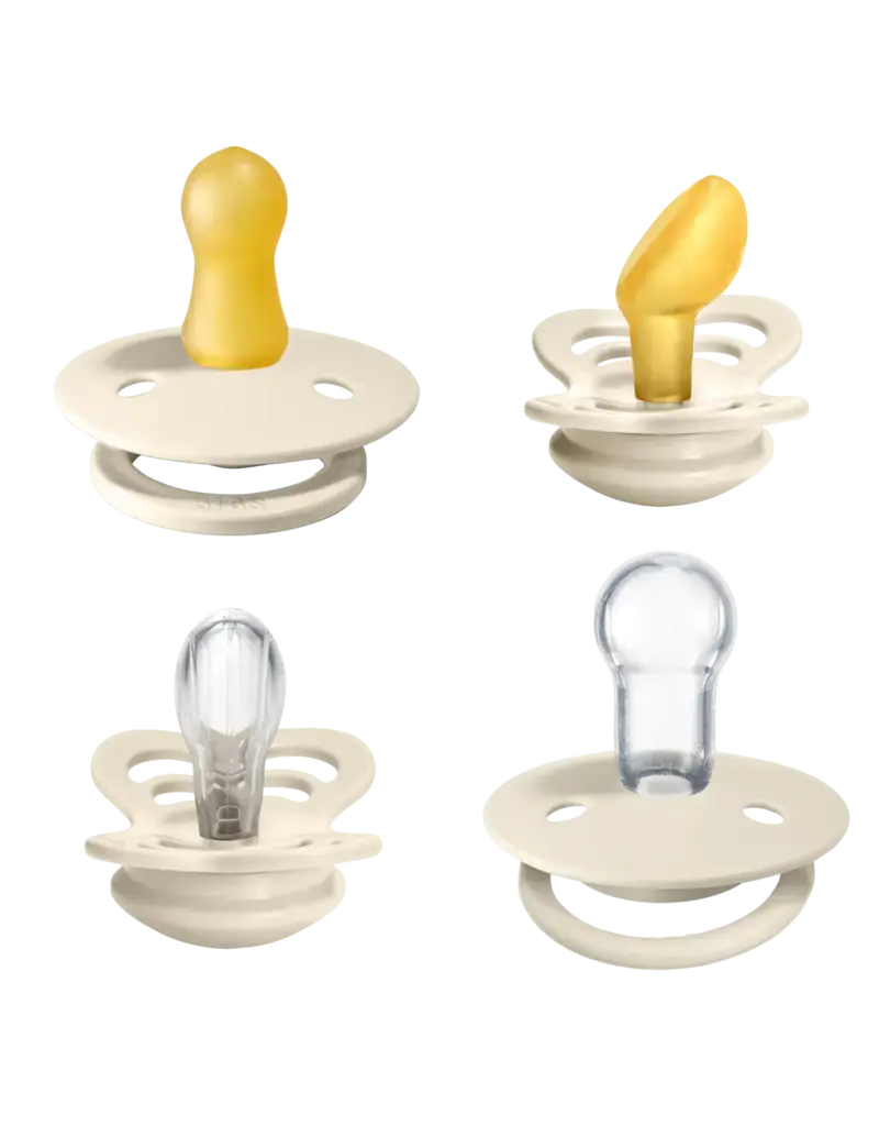Bibs Try-It Pacifier Collection: Ivory