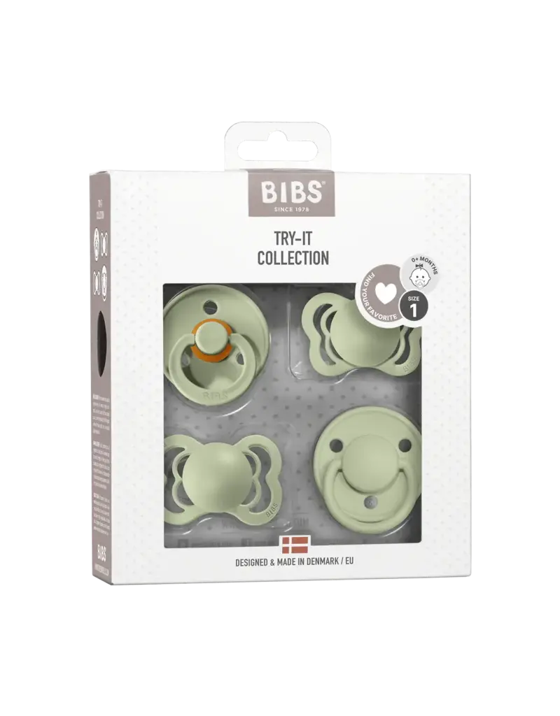 Bibs Try-It Pacifier Collection: Sage