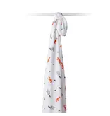 Lulujo Cotton Muslin Swaddle Blanket - Forest Friends 47x47