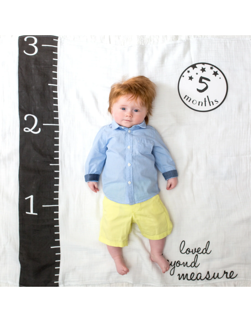 Lulujo Milestone Blanket Set - Measure