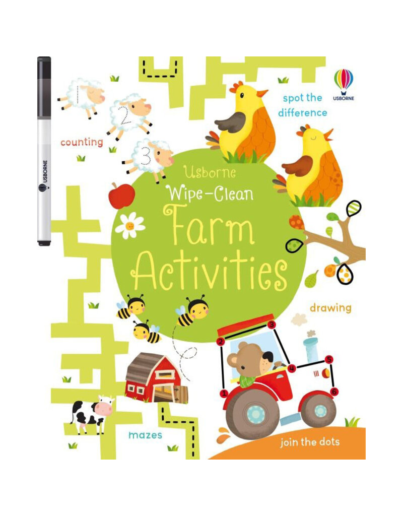 Usborne Farm Activities Wipe Book