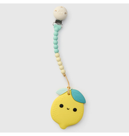 Loulou Lollipop Silicone Lemon Pacifer Clip Teether Set