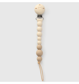 Loulou Lollipop OneC™ Silicone Pacifier Clip - Coconut Milk