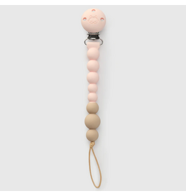 Loulou Lollipop OneC™ Silicone Pacifier Clip - Pink Quartz