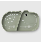 Loulou Lollipop Born to be Wild Silicone Snack Plate - Alligator