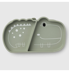 Loulou Lollipop Born to be Wild Silicone Snack Plate - Alligator