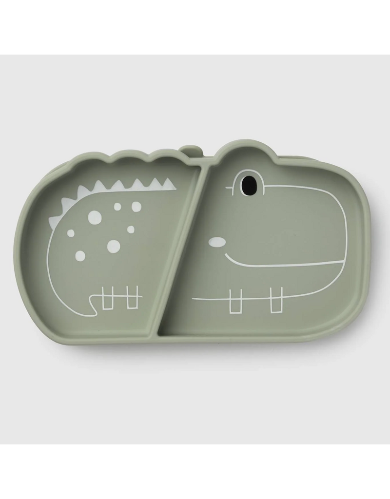 Loulou Lollipop Born to be Wild Silicone Snack Plate - Alligator