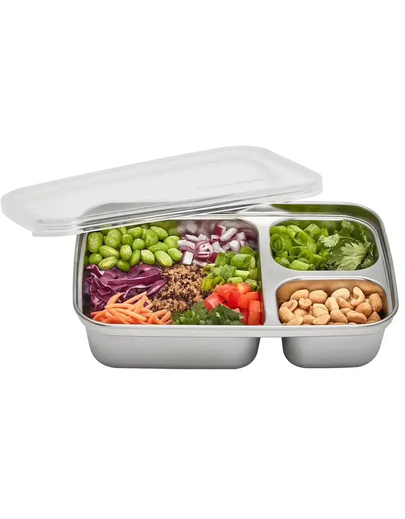 Kids Konserve 3 Compartment Stainless Steel Food-Storage Container
