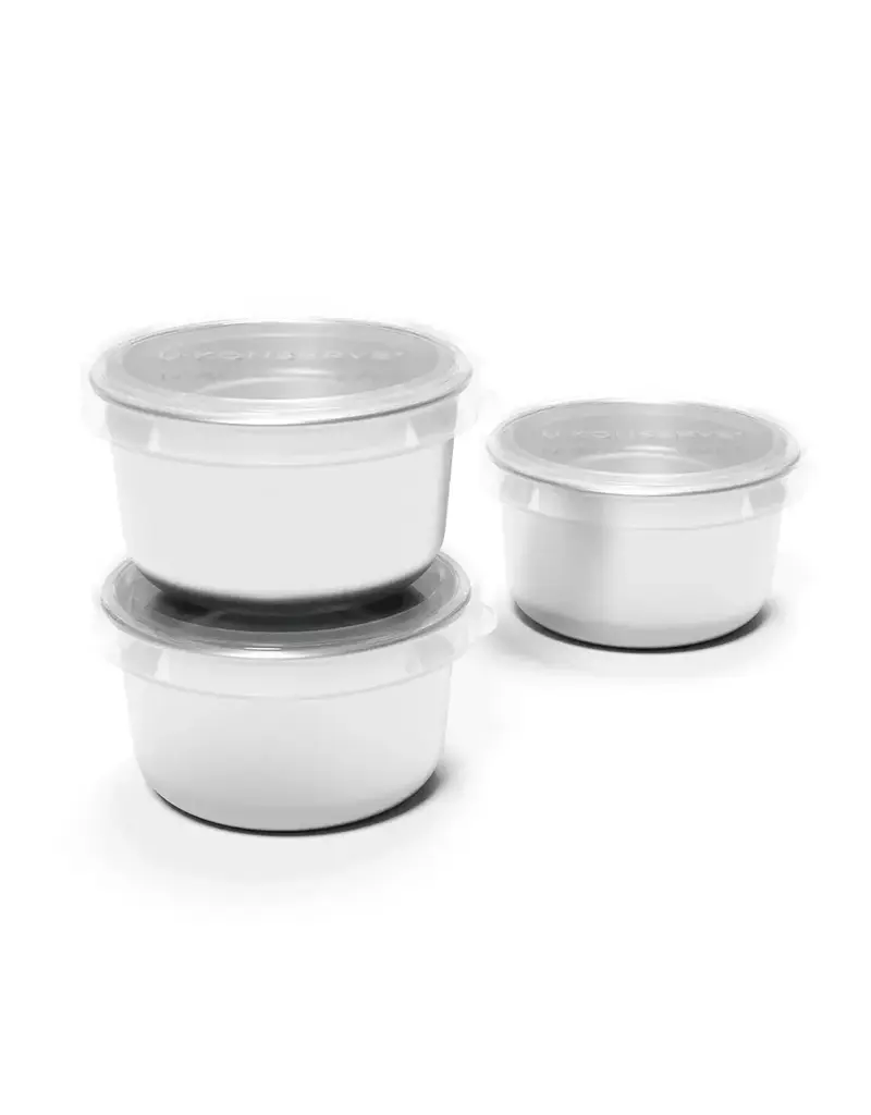 Kids Konserve Stainless Steel Dip Containers with Silicone Lid (Set of 3)