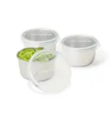 Kids Konserve Stainless Steel Dip Containers with Silicone Lid (Set of 3)