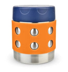 Lunchbots 8oz Thermal Dots Food Container, Orange