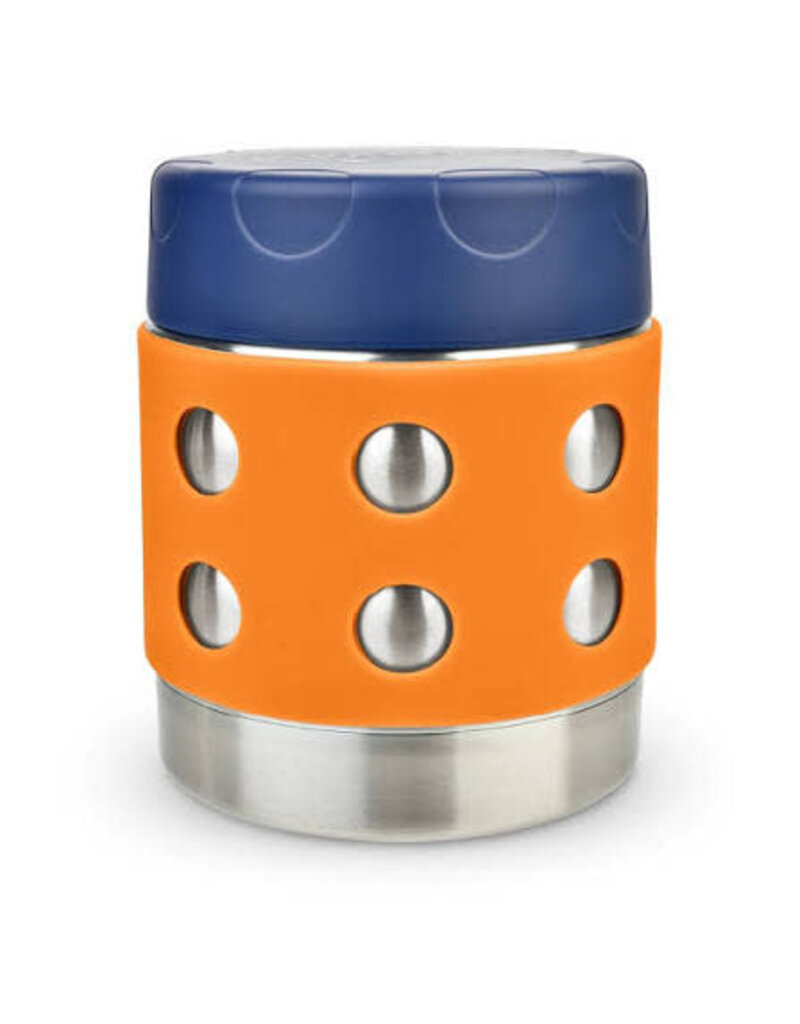 Lunchbots 8oz Thermal Dots Food Container, Orange