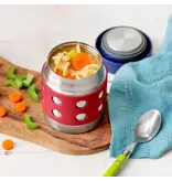 Lunchbots 8oz Thermal Dots Food Container, Orange