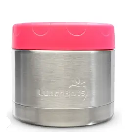 Lunchbots 12 oz Wide Thermal Food Container, Pink