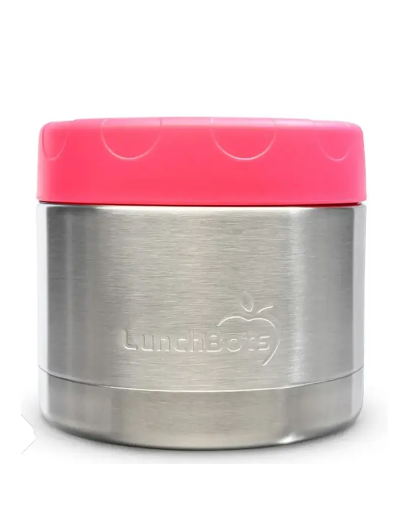 Lunchbots 12 oz Wide Thermal Food Container, Pink