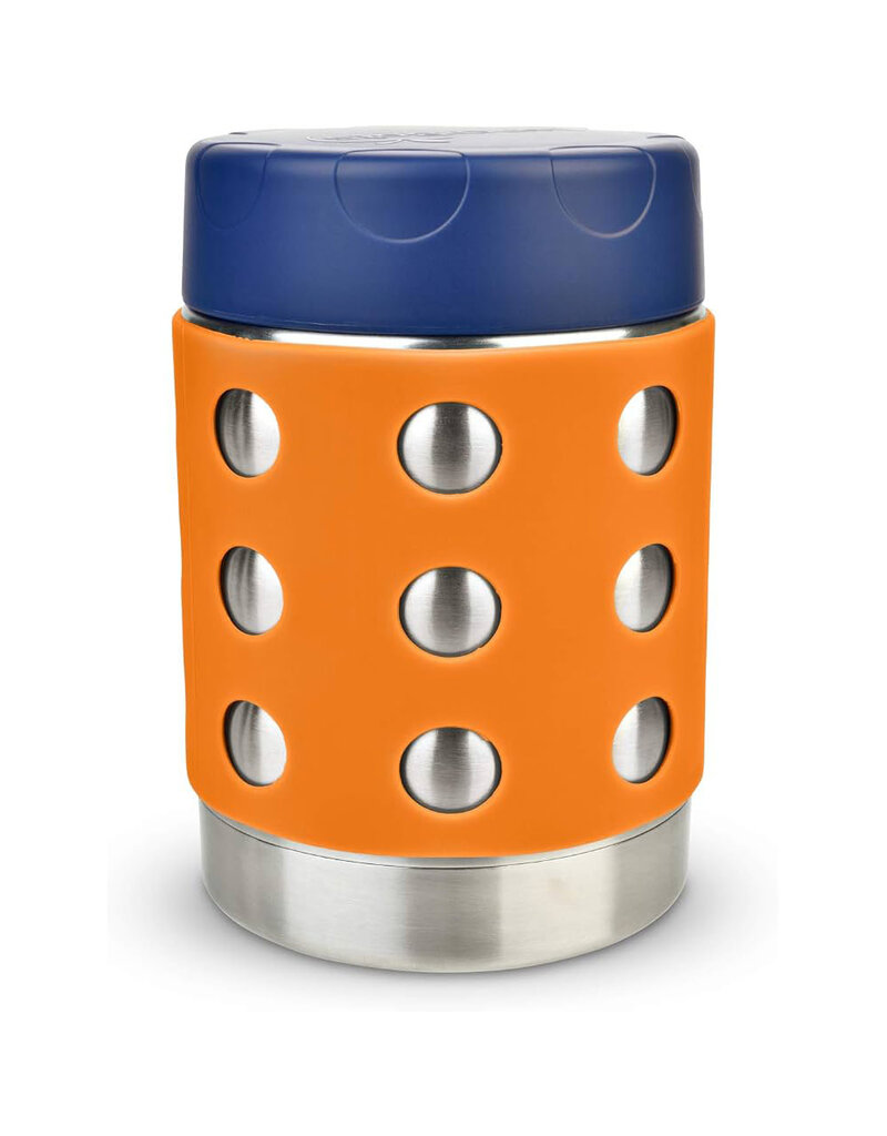 Lunchbots 12oz Thermal Dots Food Container, Orange