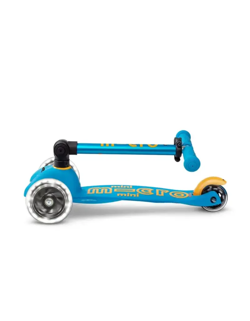Micro Kickboard Micro Mini Foldable LED Scooter, Ocean Blue