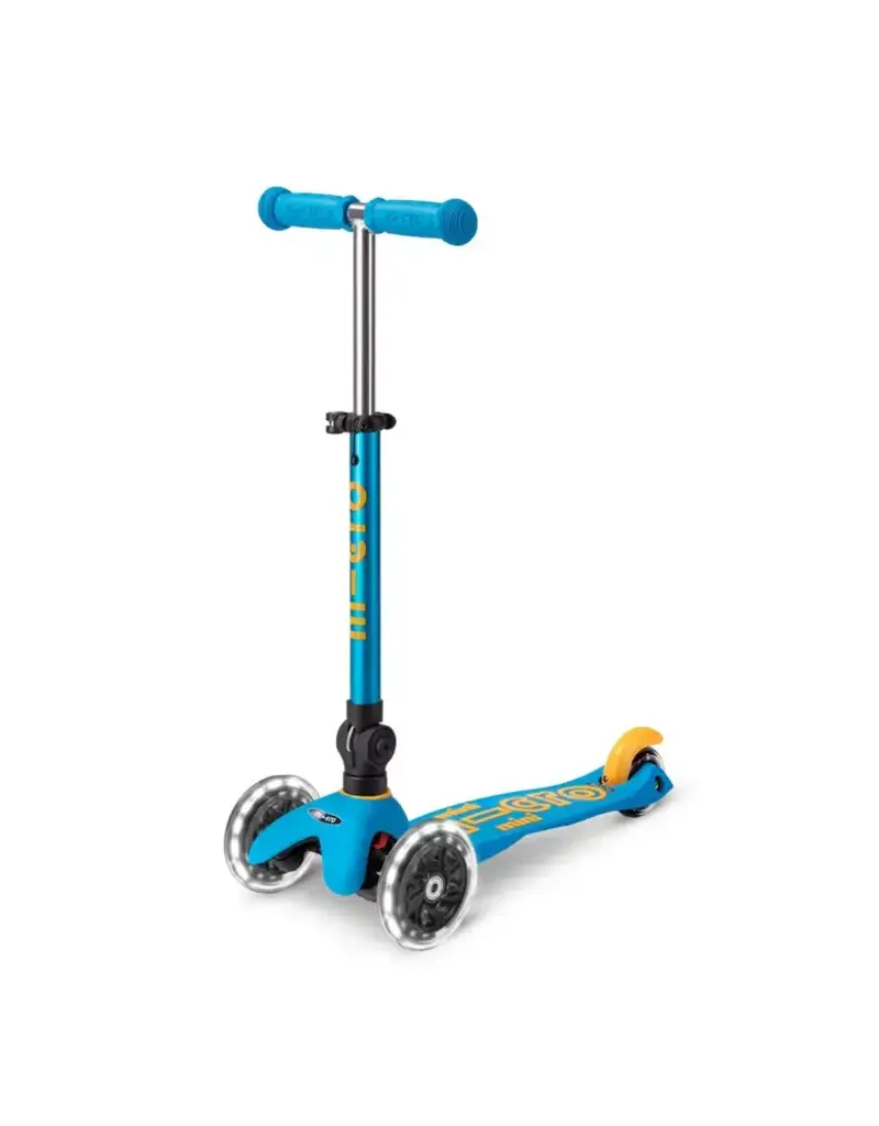 Micro Kickboard Micro Mini Foldable LED Scooter, Ocean Blue