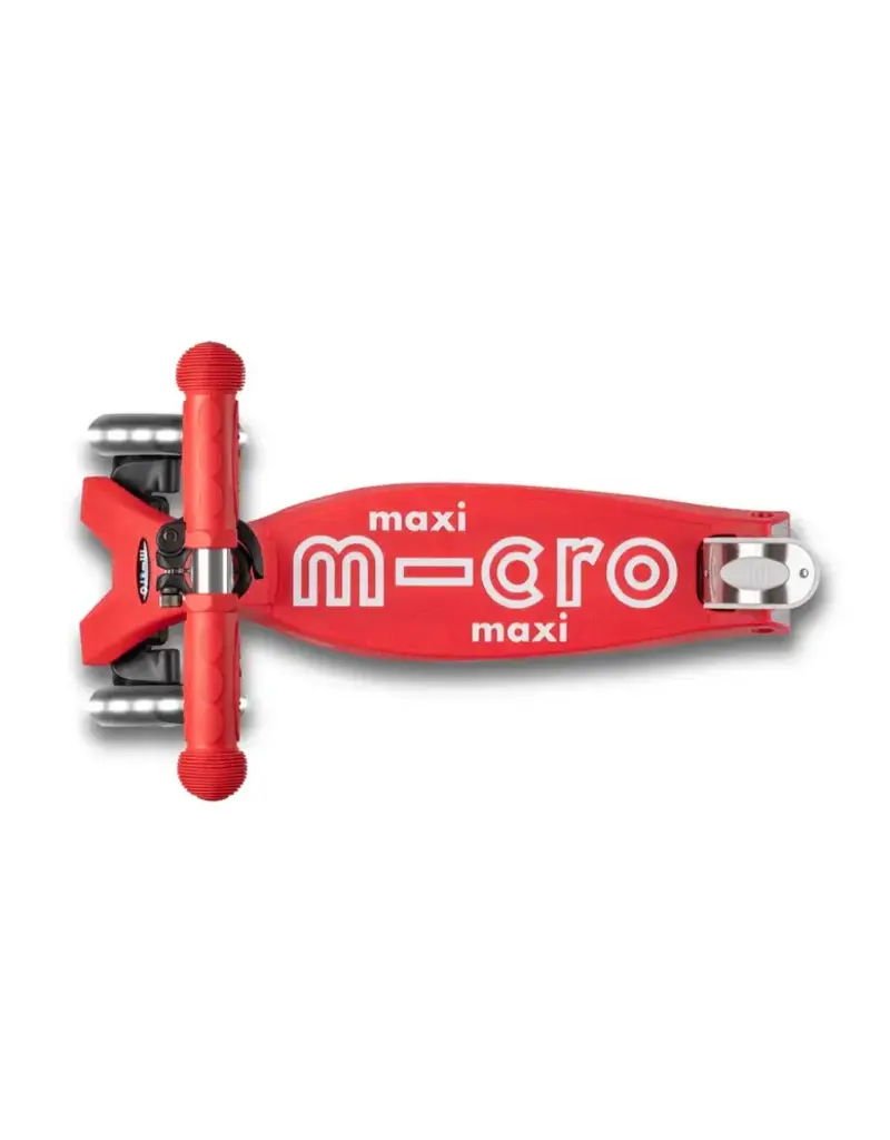 Micro Kickboard Micro Maxi LED Scooter, Red