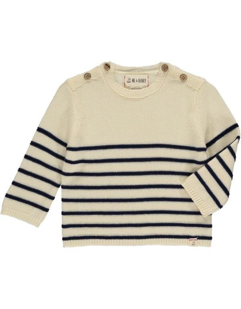 Me & Henry Breton Striped Baby Sweater