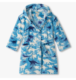 Hatley Dino Silhouette Fuzzy Fleece Robe
