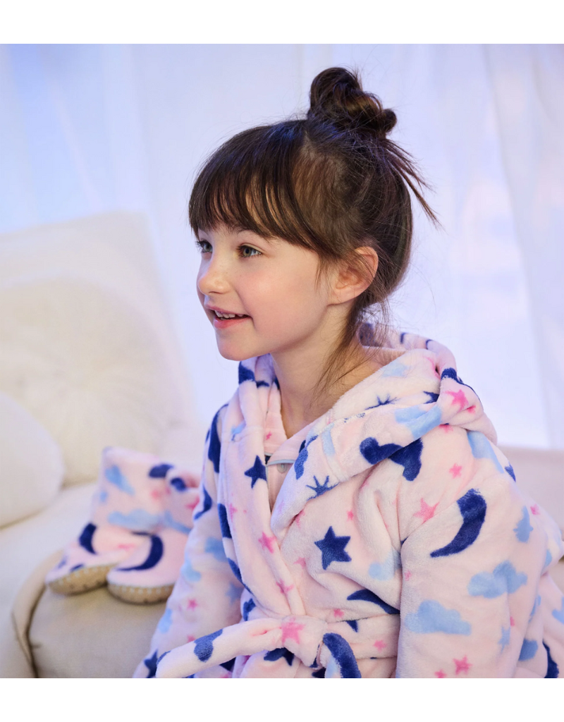 Hatley Night Sky Fuzzy Fleece Robe