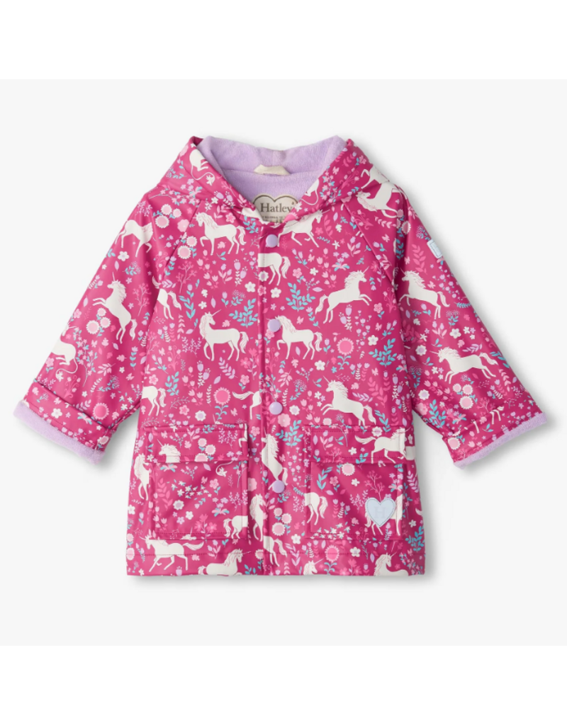 Hatley Unicorn Forest Snap Toddler Rain Coat