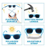 Jan and Jul Sky Blue Urban Xplorer Polarized Sunglasses