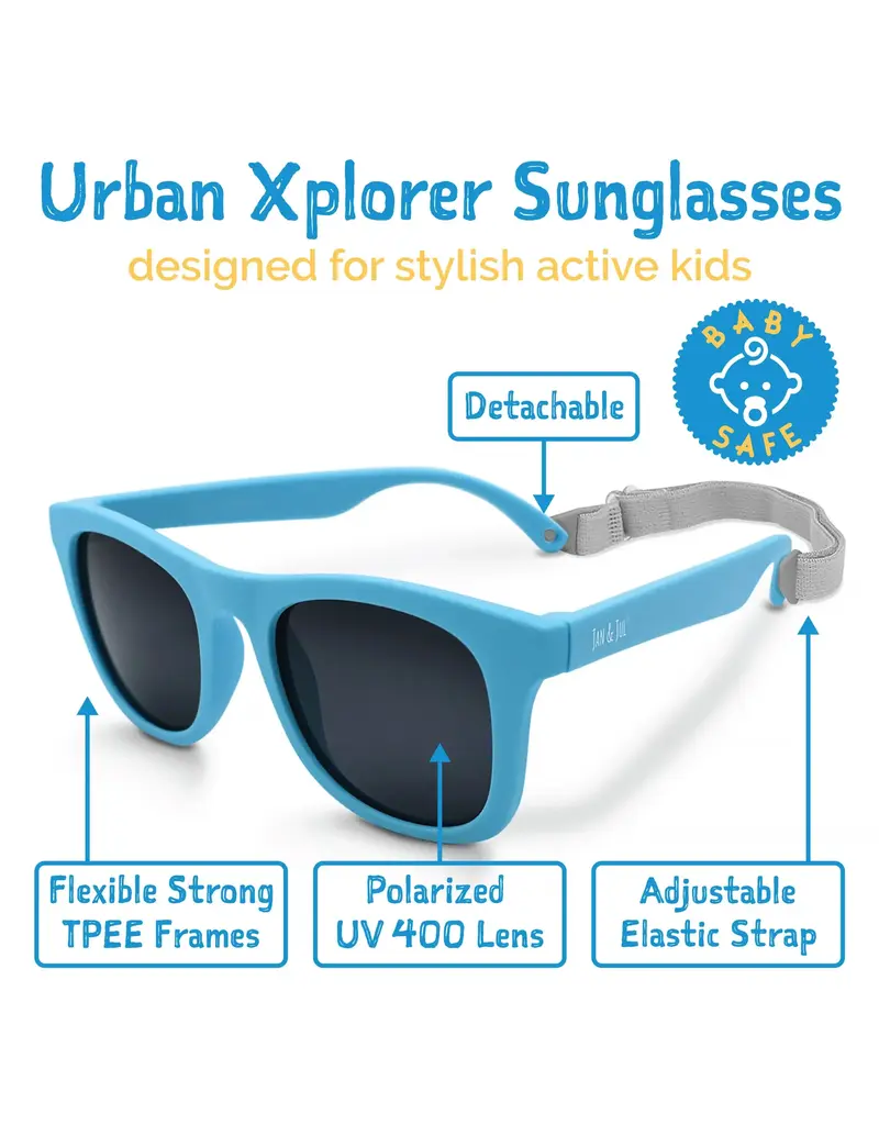 Jan and Jul Sky Blue Urban Xplorer Polarized Sunglasses
