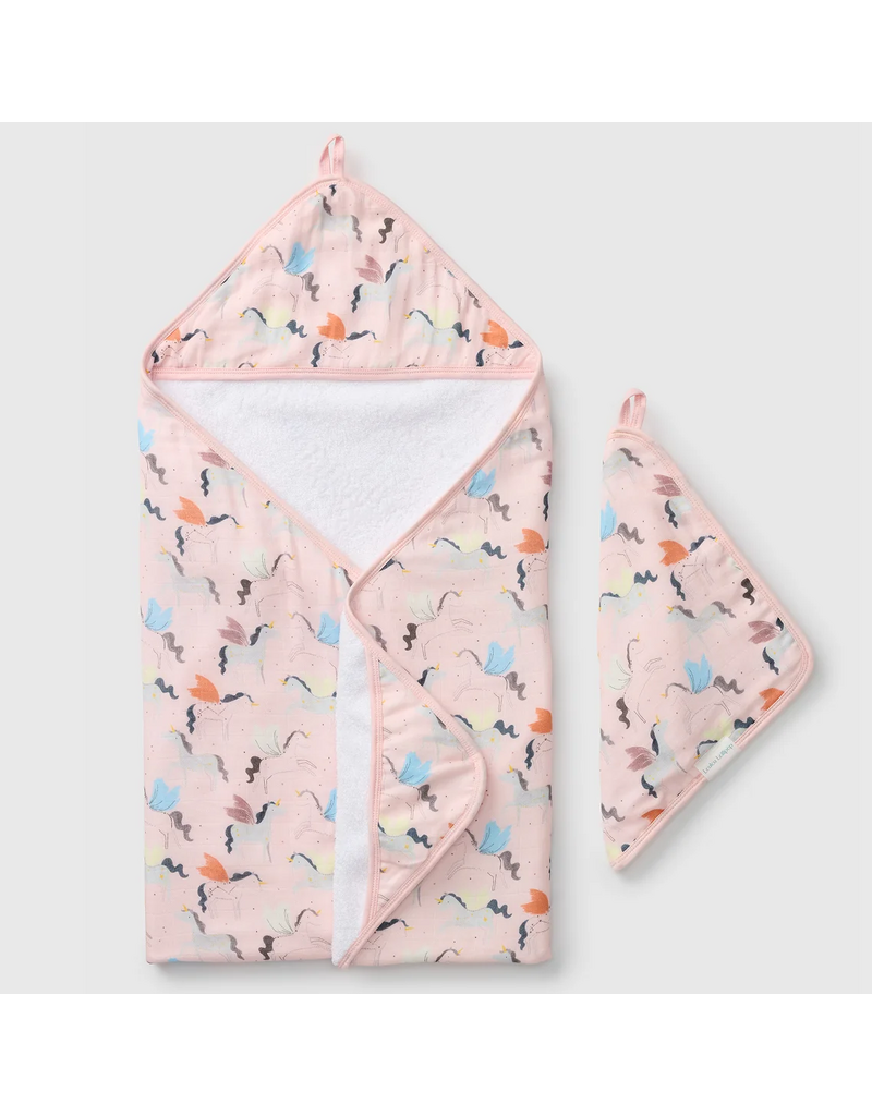 Loulou Lollipop Hooded Towel Set - Unicorn Ballet