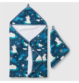 Loulou Lollipop Hooded Towel Set - Stargazing Bear