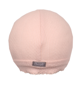 Champagne Pink Pointelle Baby Cap