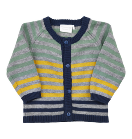 Indigo Striped Baby Cardigan