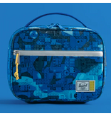 Herschel LEGO Pop Quiz Lunch Box Abstract Bricks Blue