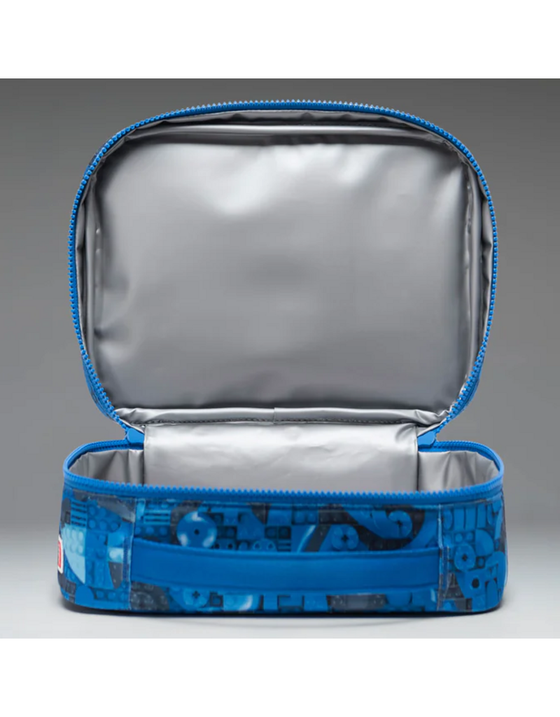 Herschel LEGO Pop Quiz Lunch Box Abstract Bricks Blue