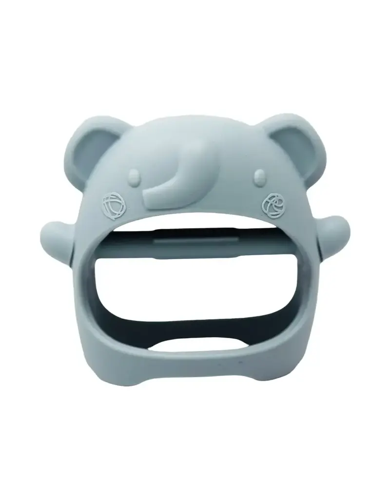Loulou Lollipop Teething Mitt - Elephant