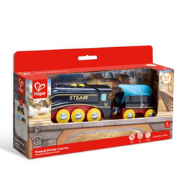Hape Toys Steam & Whistle Train Set