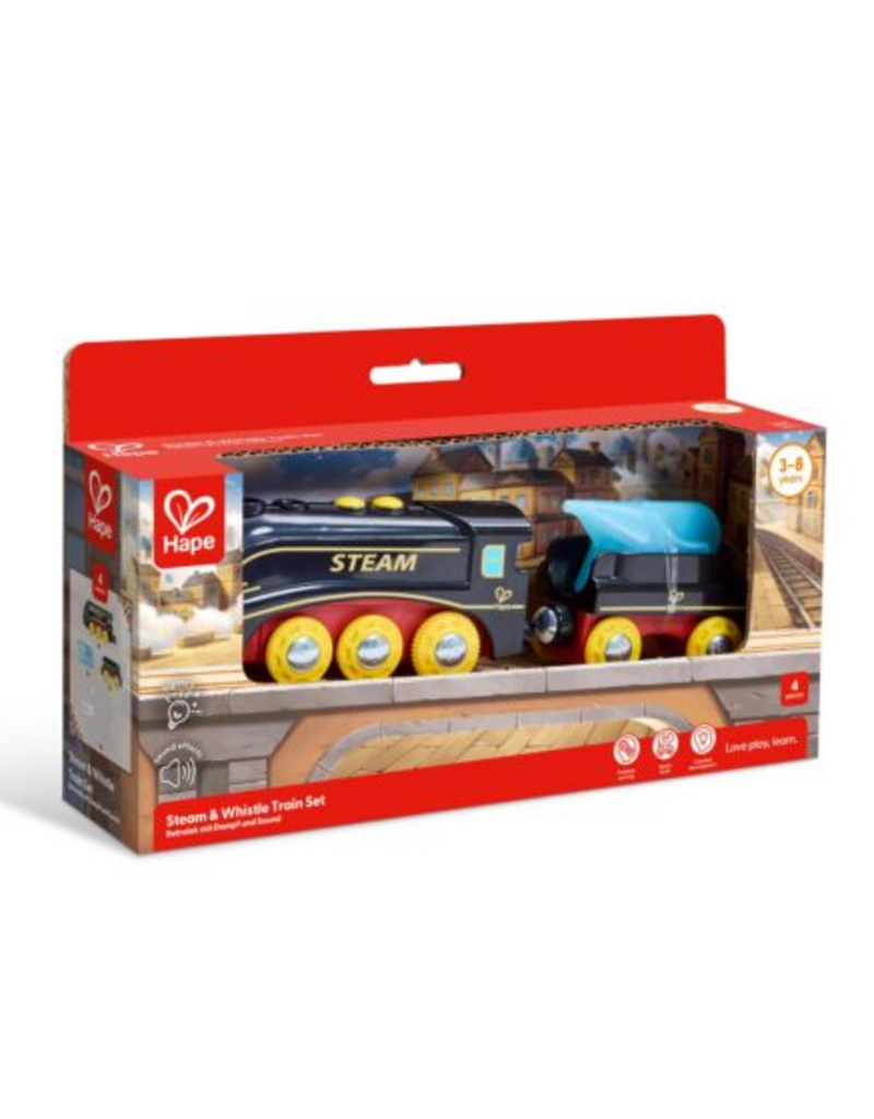 Hape Toys Steam & Whistle Train Set